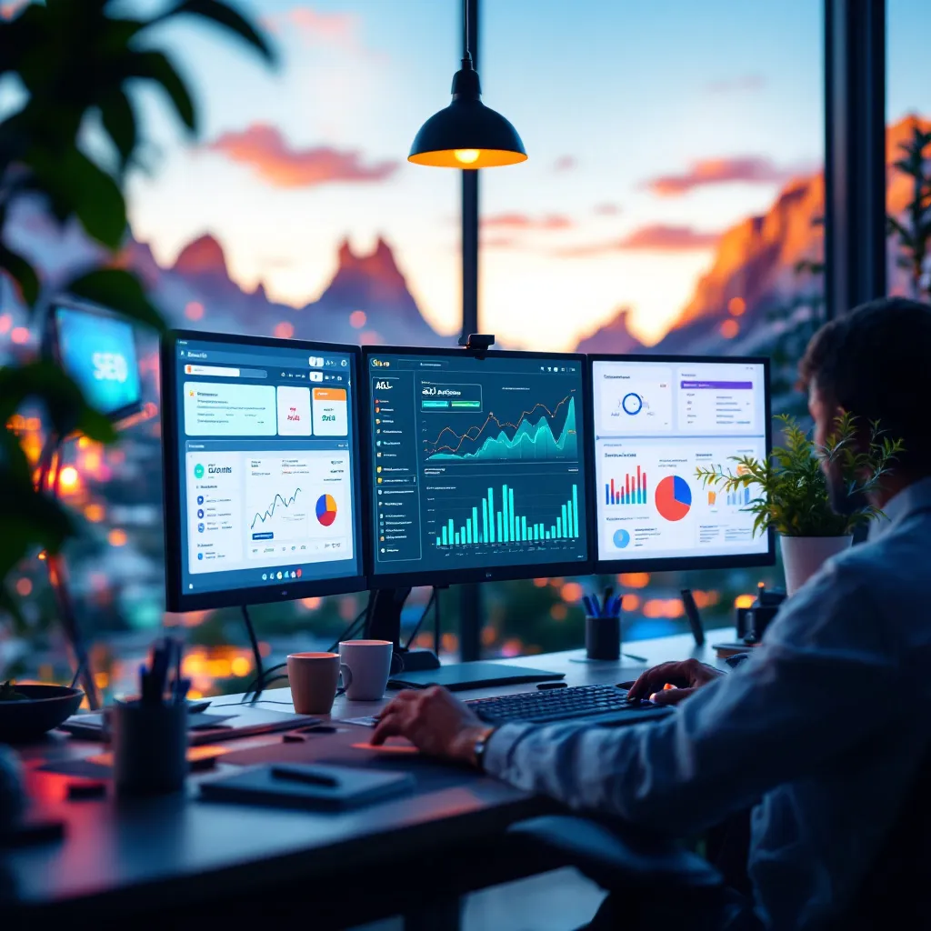 Illustration des algorithmes IA dans le SEO en 2026