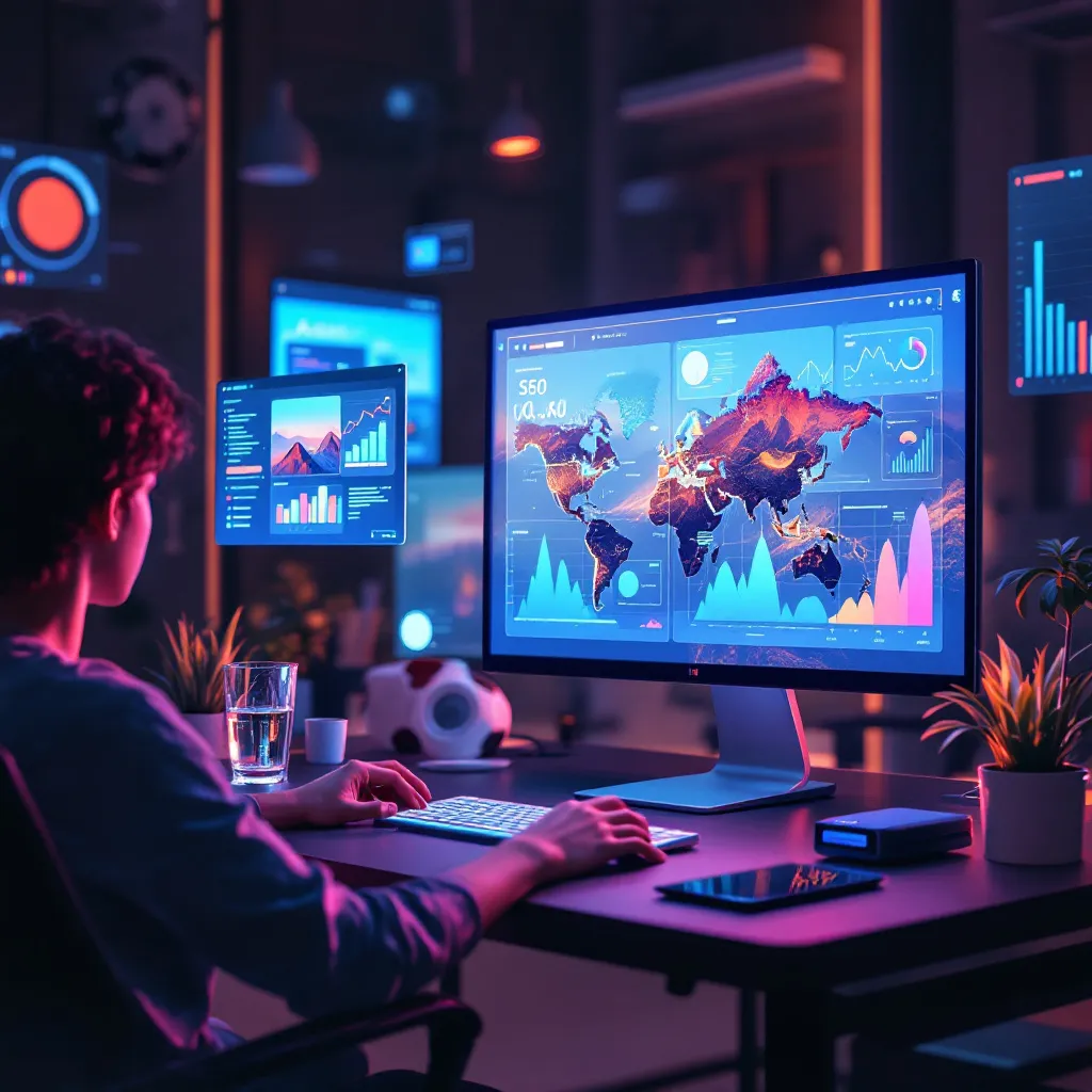 Agent IA SEO : Optimisation des Contenus Visuels Futuristes